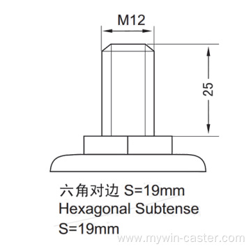 4 Inch 60Kg Threaded Swivel TPE Medical Caster